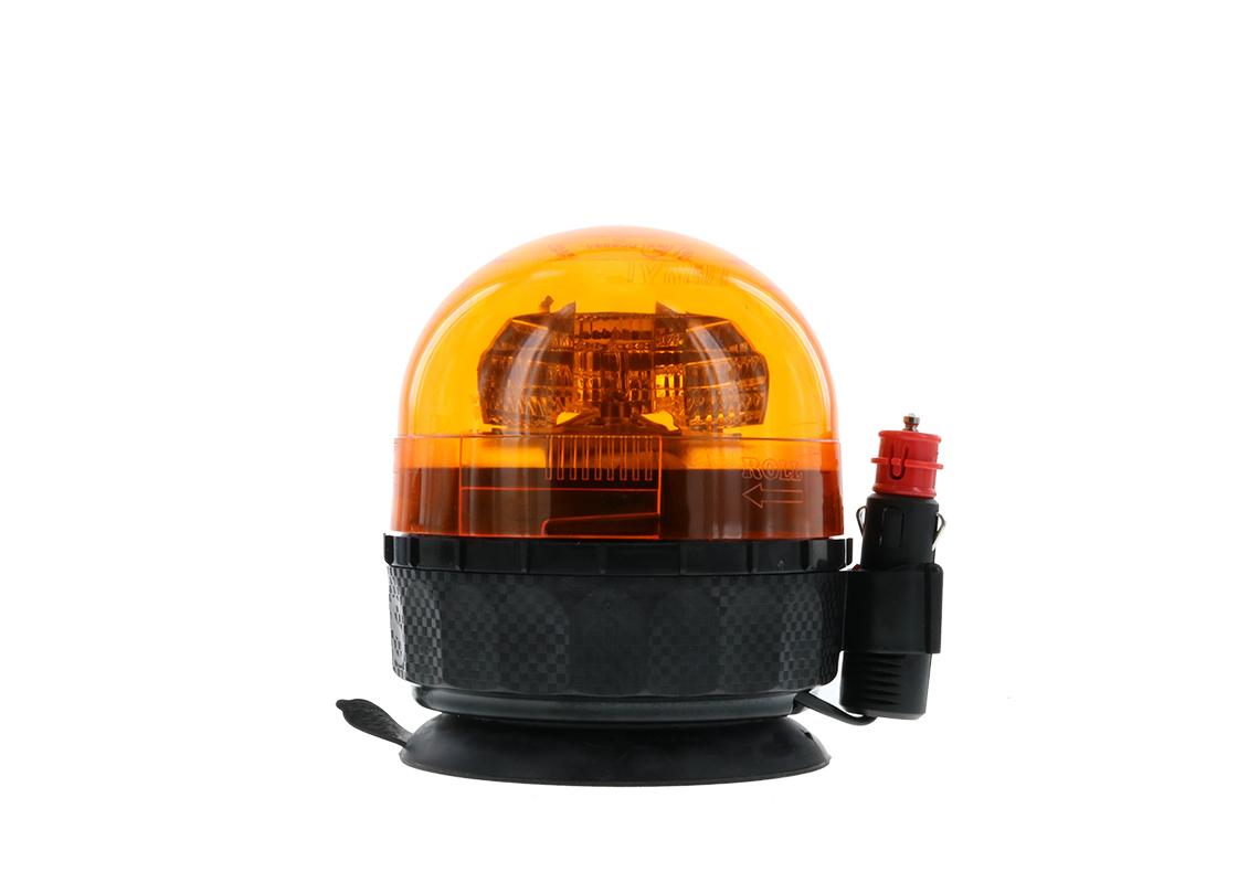 Gyrophare VENUS magnetique 1 ventouse ROLL CABLE 23W, avec ampoules H21 12 et 24V fournies